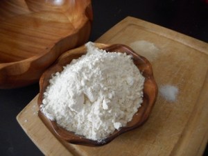 Main ingredients of basic bread recipes include water, flour, salt and yeast.